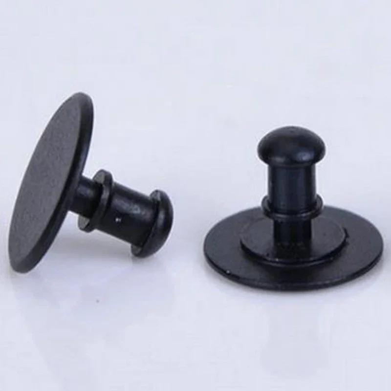 20Pcs Metal Buckle for Xiaomi Mi Band 3 4 5 6 7 Strap Black Band Buckle Replacement Button for Apple Watch Silicone Strap Buckle