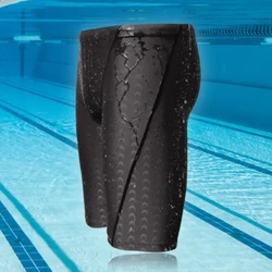 Bañadores competitivos profesionales repelentes al agua de piel de tiburón para hombre, traje de baño de marca Soild Jammer, pantalones, calzoncillos de carreras, L-5XL