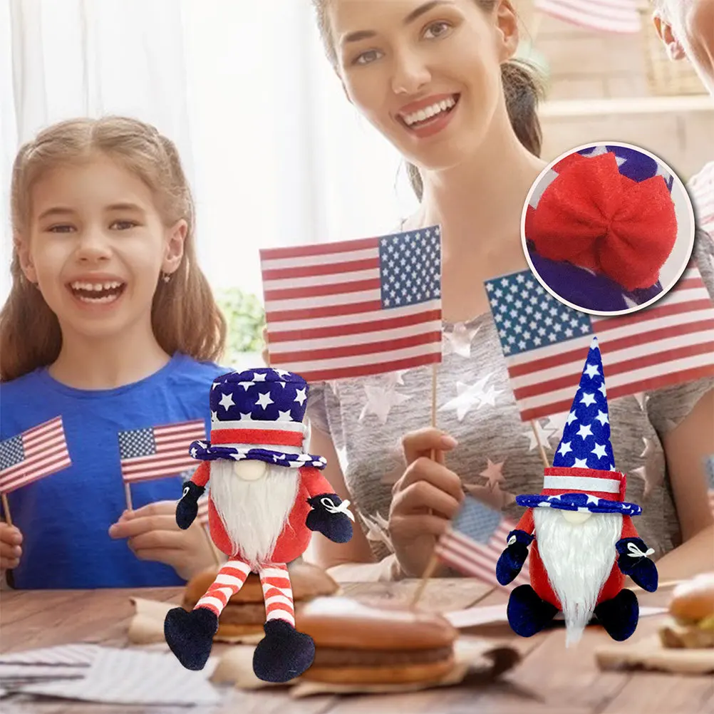 

1Pcs Faceless Gnome Ornament American Independence Day Party Home Decoration Unique Gift Handmade Adornment