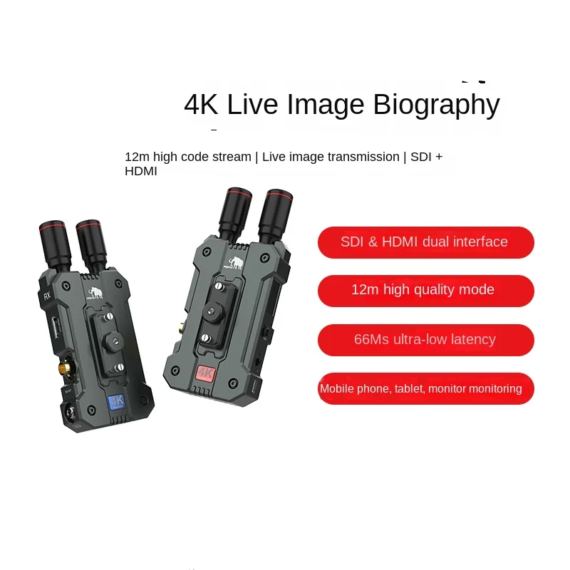 4K Real-time Monitoring SLR Camera for Long-distance Transmission of Live Streaming APP with Integrated Monitoring and Reception