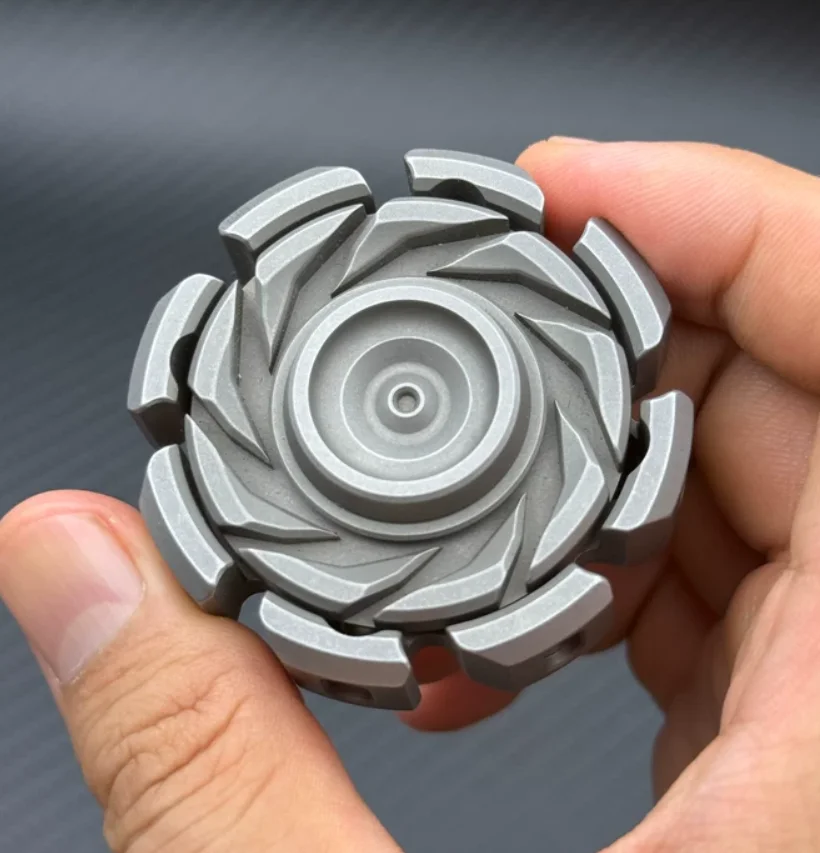 Used EDC T-MAX Turbine S Shengang M390 Wu Steel Ball Stress Relief Toy Haptic Spinner Fingertip Gyroscope Decompression Toys