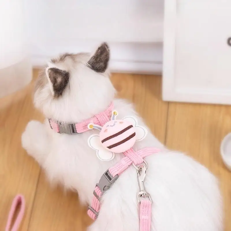 Adjustable Cat Harness And Leash Set For Small Dogs And Kittens_voghion.com