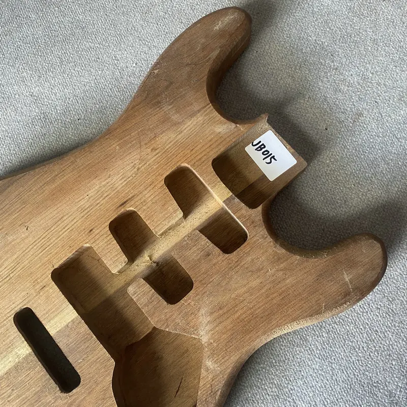 JB015 Custom Order Natural Solid Wood 6 String ST Electric Guitar Body SSH Pickups Tremolo Bridge No Paints Unfinished DIY part