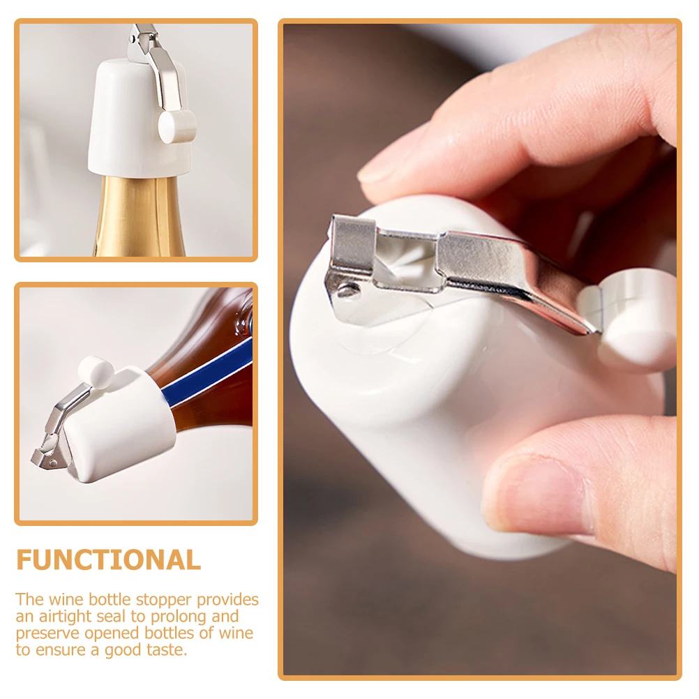 

Bottle Corker Accessories Vacuum Sealer Machine Plastic Toppers For Wine Bottles Wine Stoppers Toppers for Home Bar Party