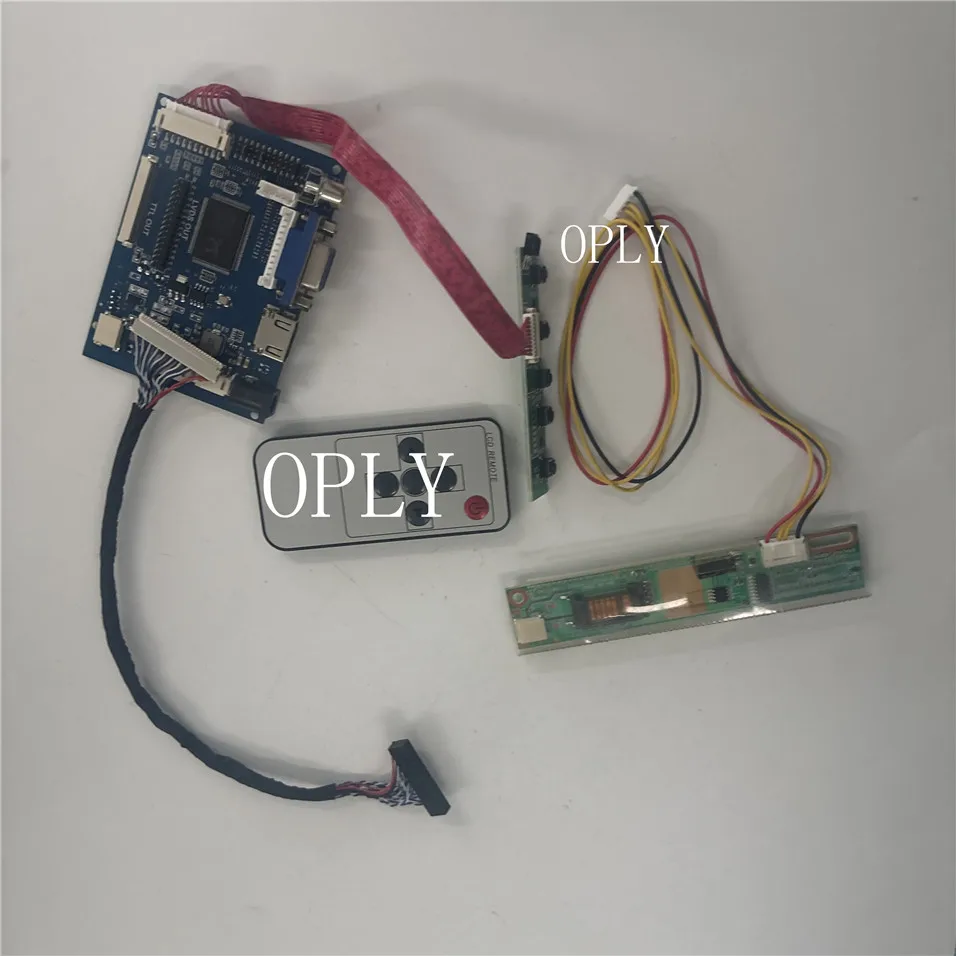 Controller Board HDMI-compatible VGA LCD Screen remote 20pin kit Work  bfor 2AV display panel 12.1