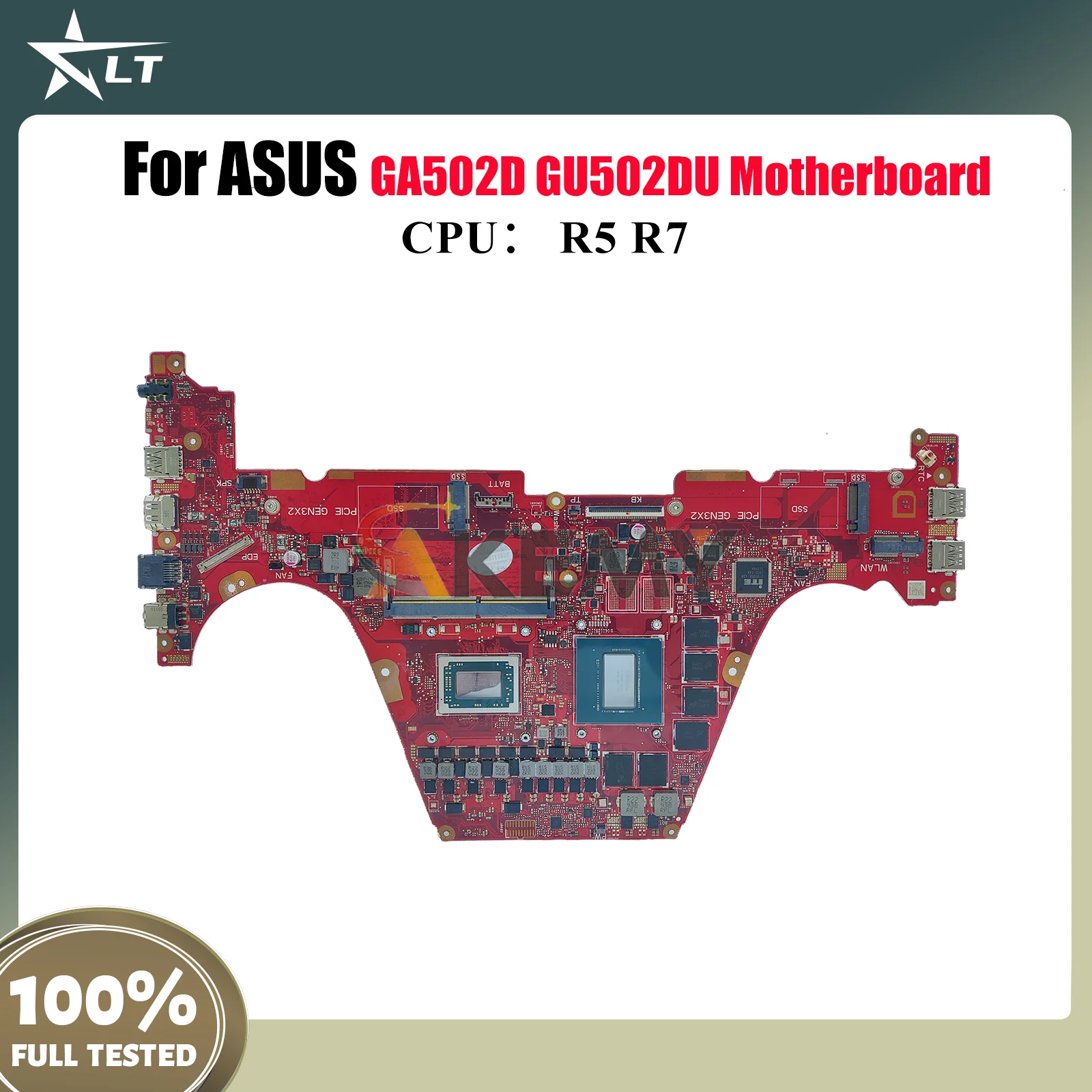 

GU502DU Laptop Motherboard For ASUS ROG Zephyrus M15 GA502D GU502DU GU502D Notebook Mainboard With R5 R7 CPU 100% tests OK stk