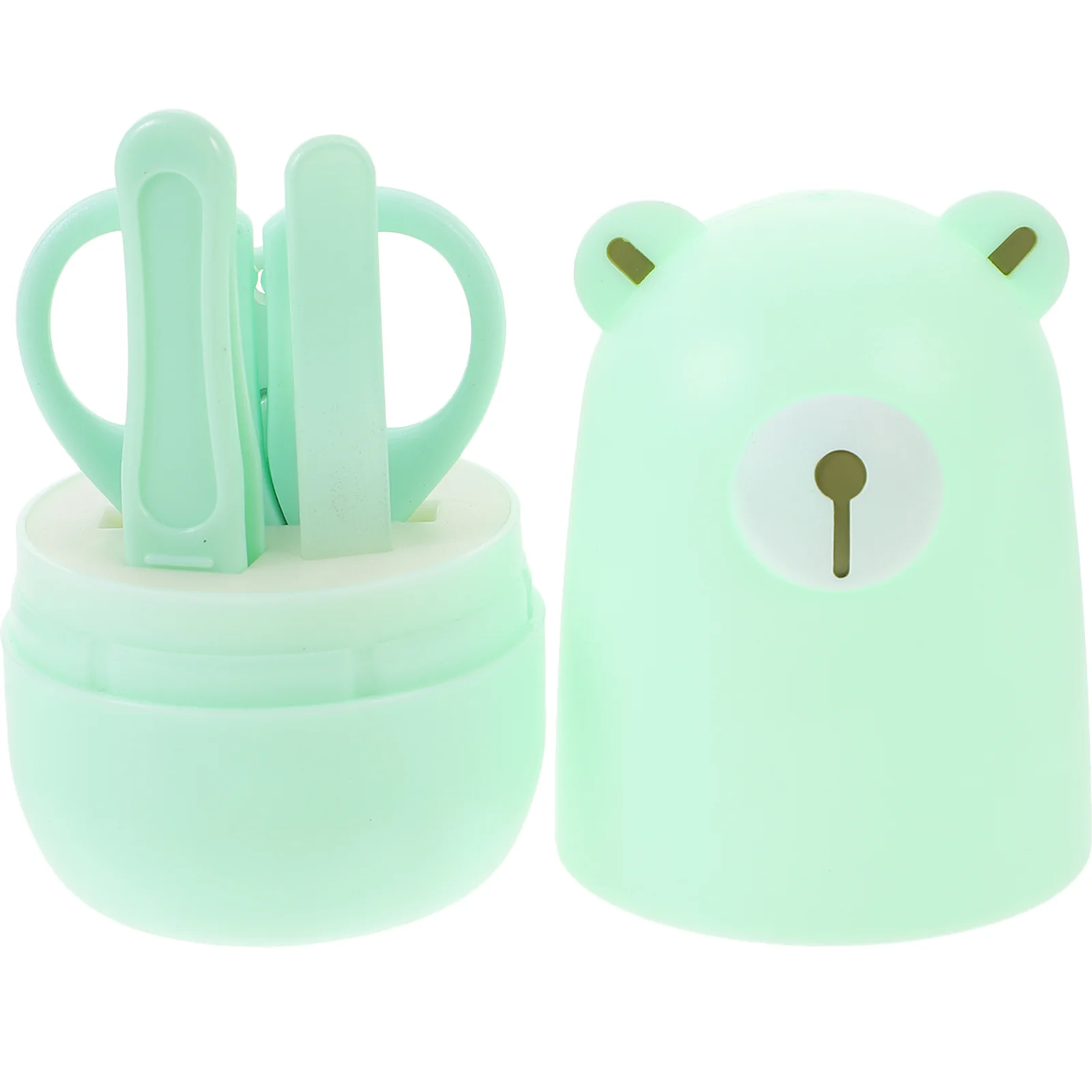

1Set Baby Nail Clippers Rounded Design Nail Care Tools for Newborn Infant Grooming Cartoon Storage Case