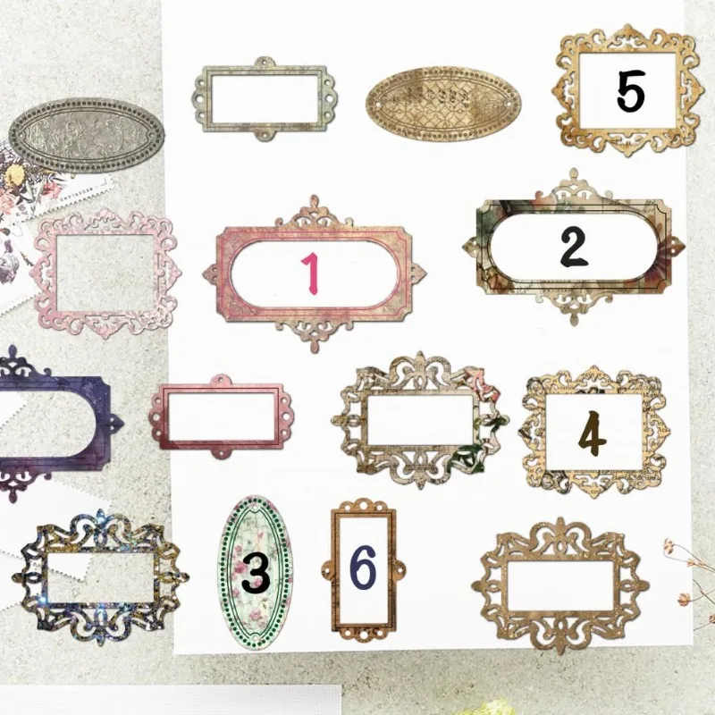 Carbon Steel Die Cuts Number Tags Label Frame Cutting Cutting Dies Stencils for DIY Scrapbooking Photo Album Decorative