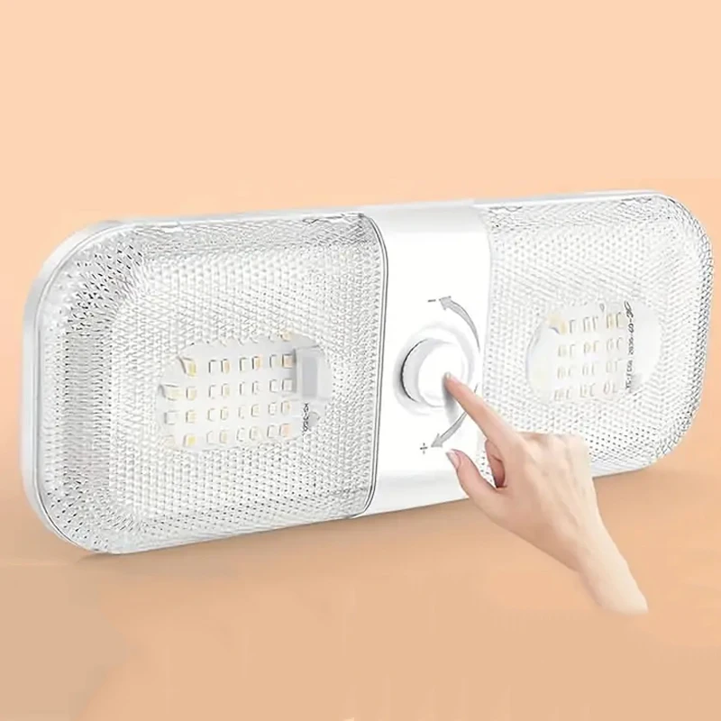 Highbright 120LED Car Interior Reading Lights 3 Color Dimming RV Dome Lights 12V Boat Truck Camper Trailer Caravan Ceiling Light
