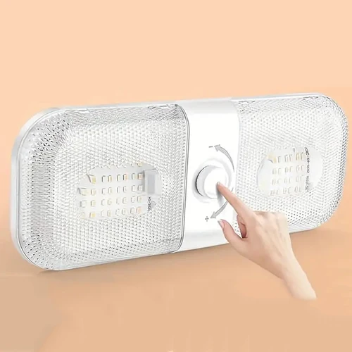Imagen 1 del producto Luces de lectura interiores para coche Highbright 120LED, luces de techo para RV con atenuación de 3 colores, 12V, barco, camión, Camper, remolque, caravana, luz de techo