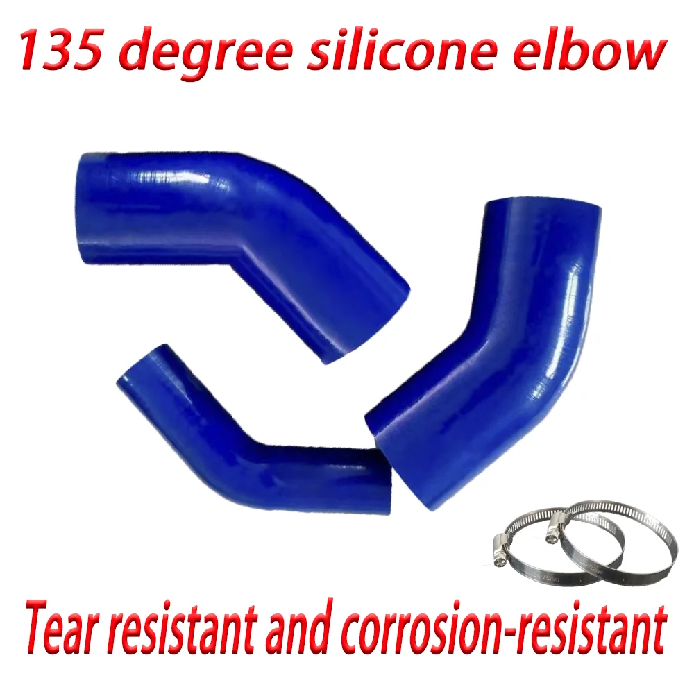 Automotive intake pipe Modification silicone Intercooler turbocharger 45 degree elbow water pipe joint