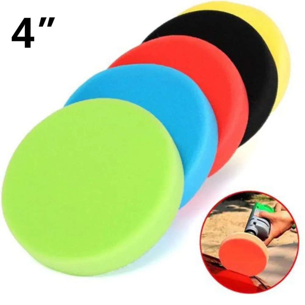 5pcs Buffing Sponge Polishing Pad Hand Tool Kit For Car Polisher Compound Polishing Car Beauty Polishing Tool Set 3/4/6 Inch