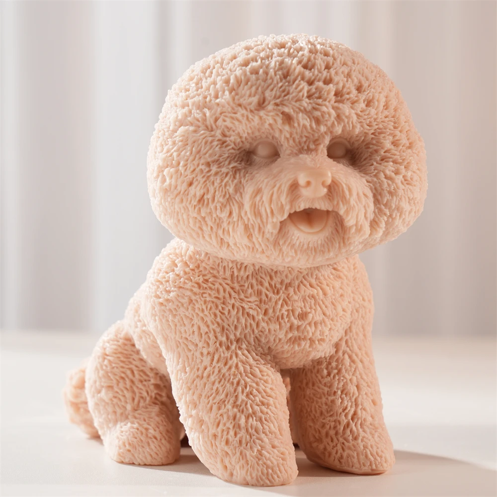 Bichon Frise Dog Puppy Candle  - Candle Mold Silicone recension och pris
