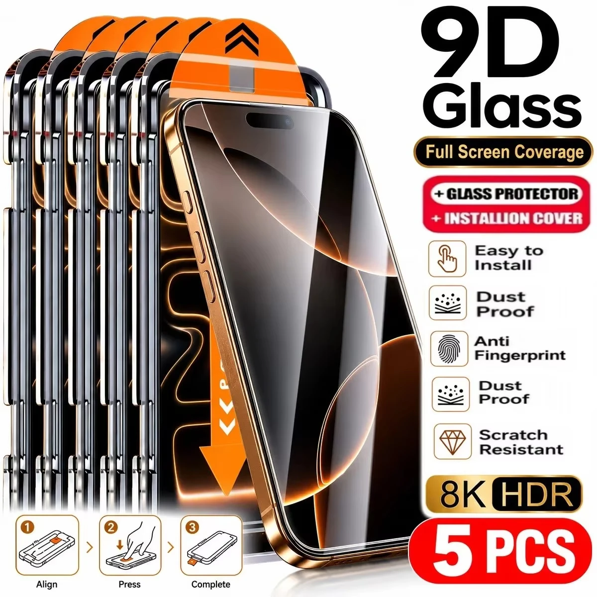 1–5 Stück, 8K HD, hochtransparente Schutzfolie aus gehärtetem Glas für Xiaomi Poco X8 Pro Max, X8 Pro, F8 Pro, F8 Ultra, mit Sichtschutzfunktion.