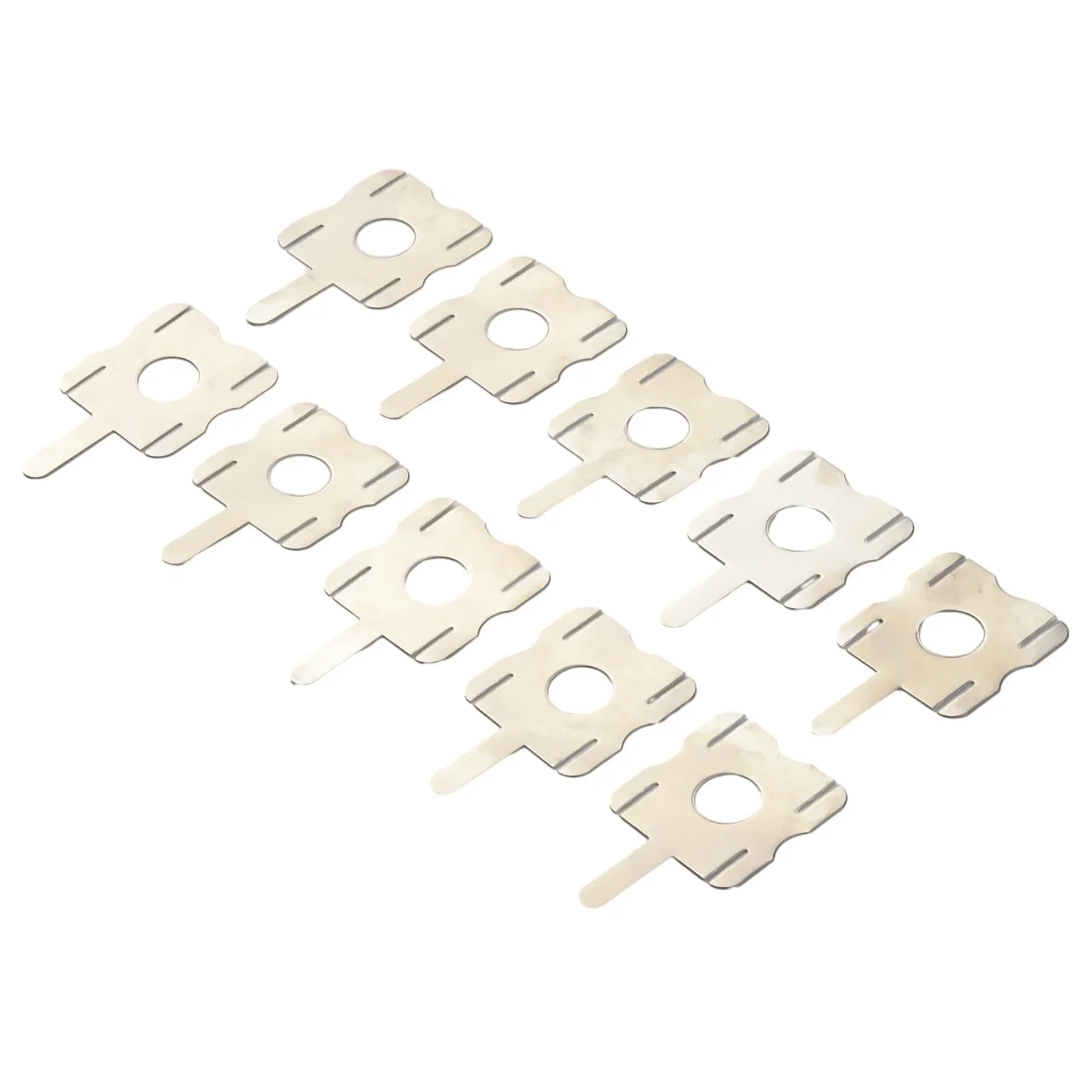 10Pcs Spot Welding Nickel Plates U-shaped Nickel Sheets For Lithium Batteries Spot Welder Strip Steel Solder Part Tool