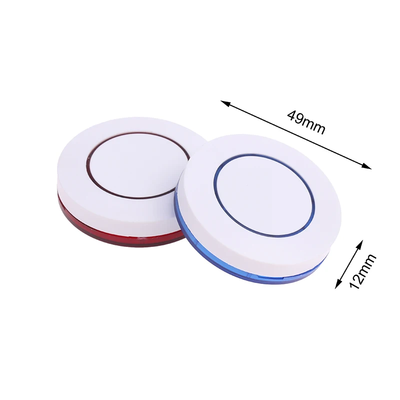 1 Button Round Remote Control Switch 3V 433Mhz Wireless Remote Control Feel Free To Paste EV1527 Chip Learning Type