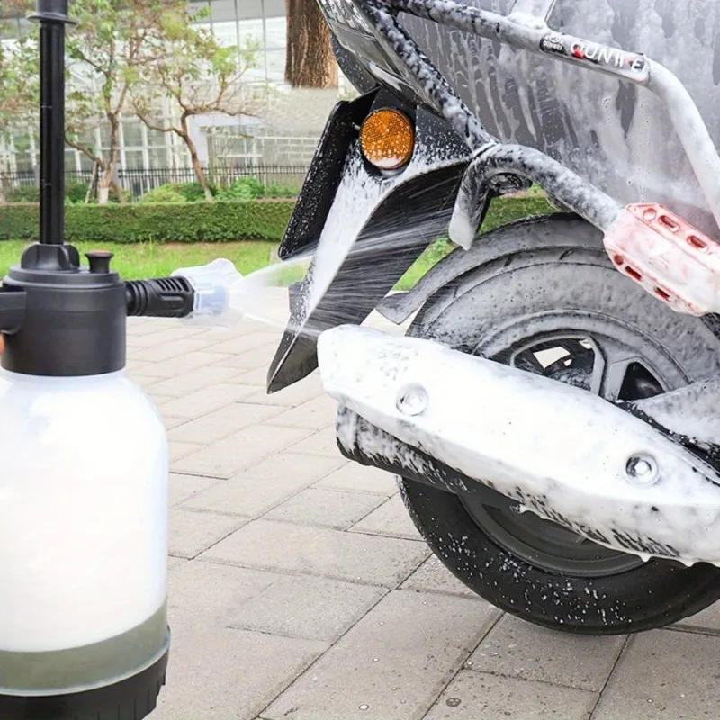 

Распылитель пены для мойки автомобилей высокого давления, 2 л — насадка для водяного пистолета с усиленным давлением, специальный инструмент для мыла для автомойки