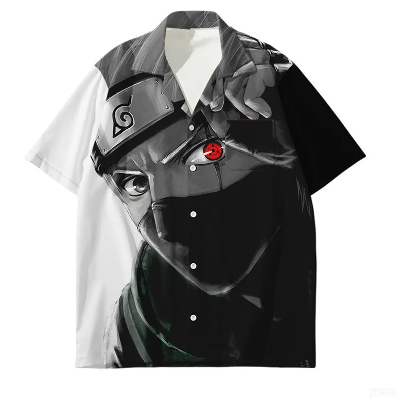 2025 Cross Border New Ninja 3D Printed Summer Men's Short Sleeved Shirt for Foreign Trade image 3