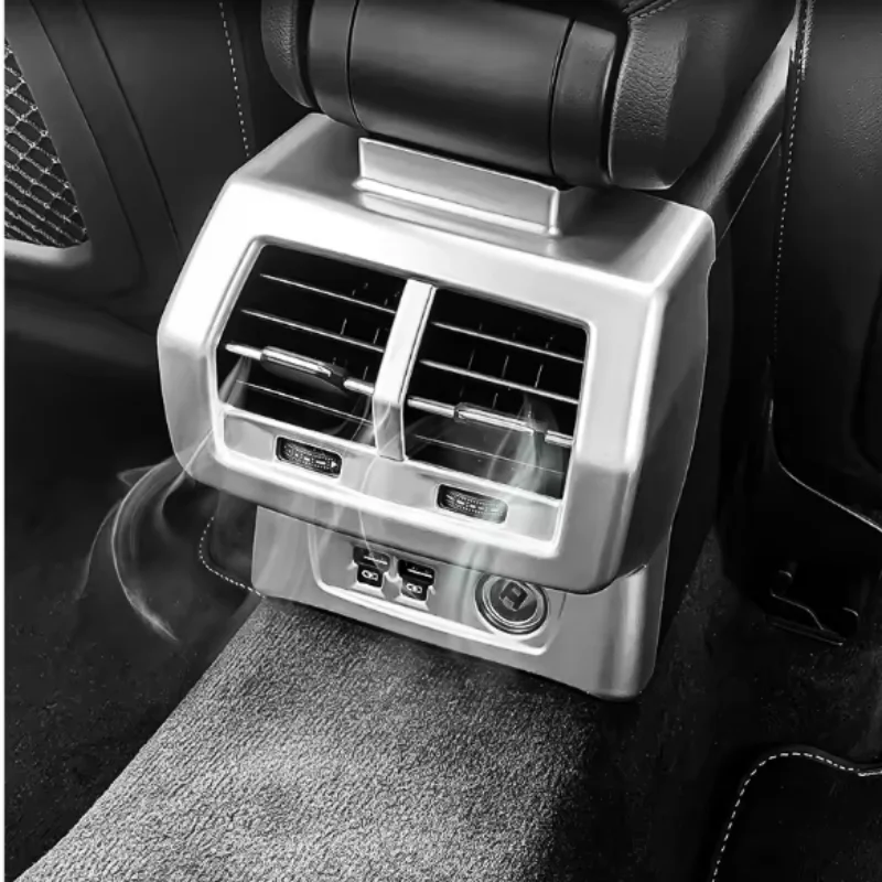 For Audi Q3 F3 2019 -2022 Interior Accessories Armrest Rear Air Conditonnal Vent Cover Trim AC Outlet Panel Decoration frame