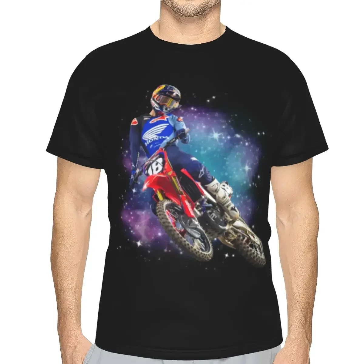 Jett Lawrence Motorcross Champions polyester T-Shirt Men'sClassic T Shirts Men O-Neck Short Sleeve