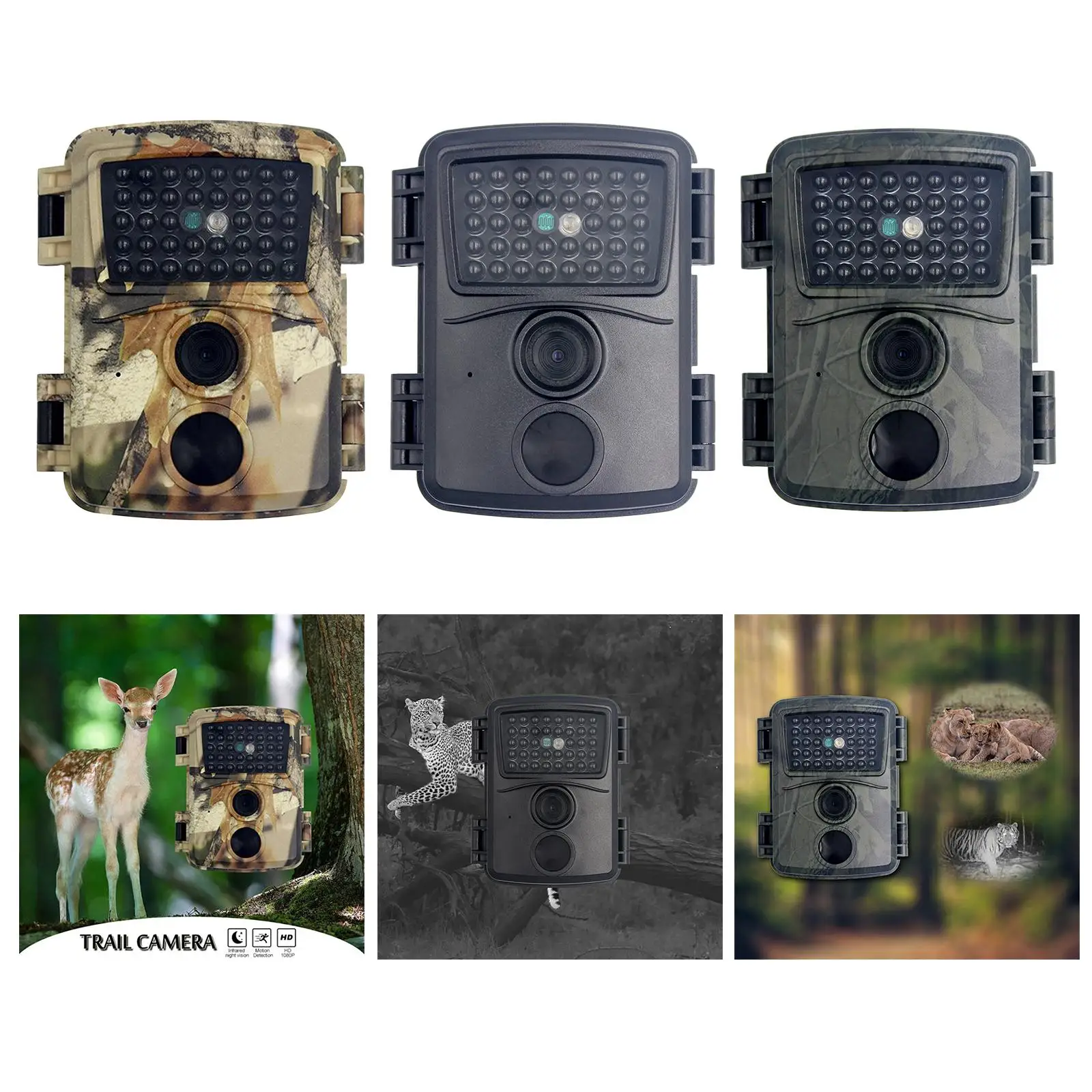 0 Mini Camera 1280P Game Camera Wildlife Scouting Hunting Cam Outdoor Hunting Cam 38 LEDs