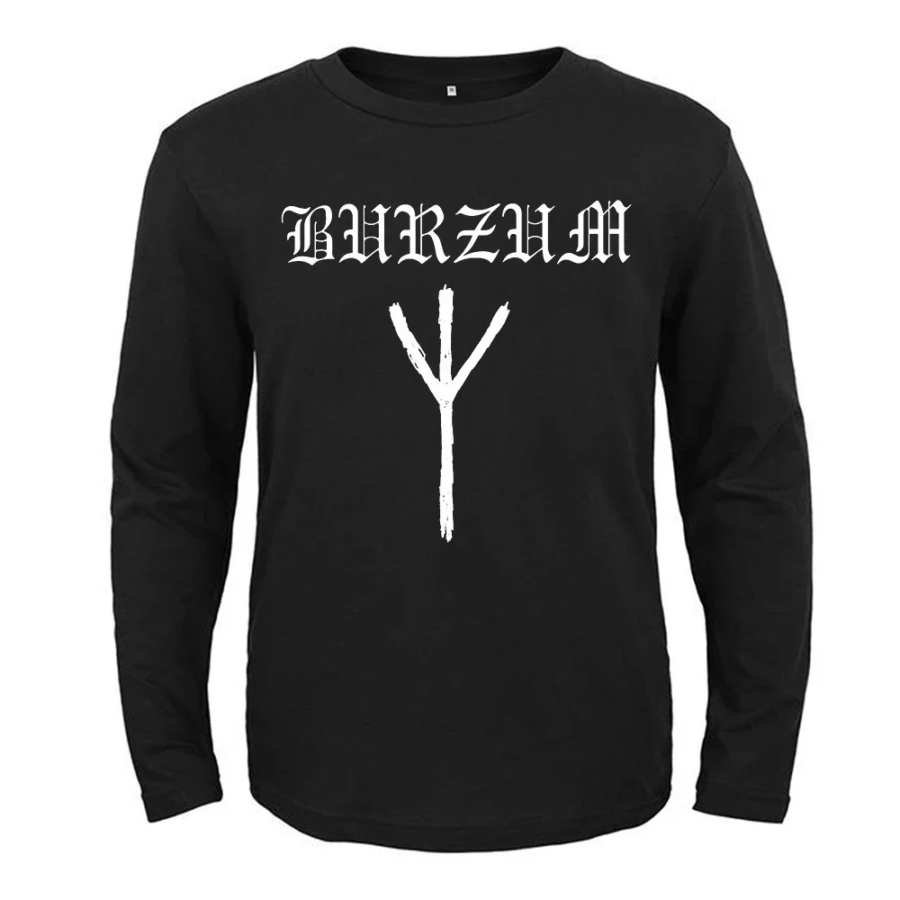 Burzum Heavy Mental Band Printed T-shirt Mens Long Sleeve Tshirt Music Graphic Tee-shirt Harajuku Streetwear Oversized T Shirts