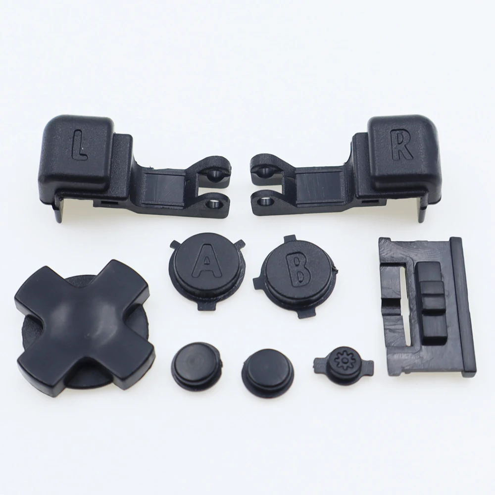 2Set Plastic Full Buttons For GBA SP A B Select Start ,D-Pad ,Power ON/OFF, L R Buttons For GameBoy Advance SP GBA SP Console