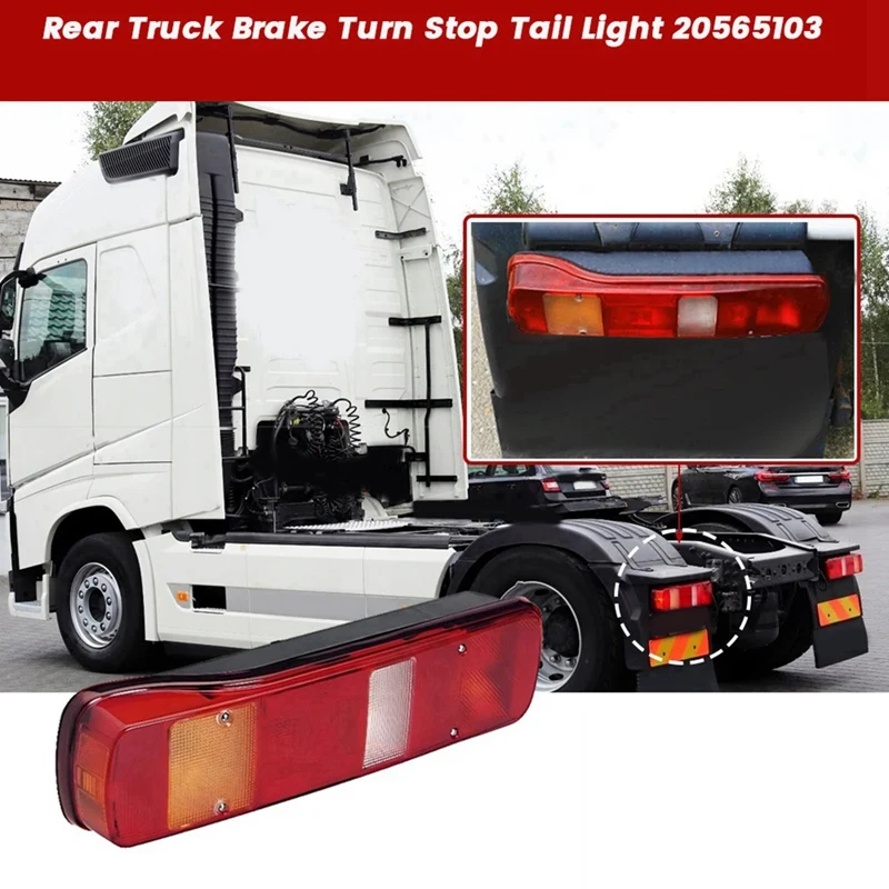 Top!-Rear Taillight Cover For Volvo FH 16 460 FM 500 Truck Reverse Brake Lamp No Bulb