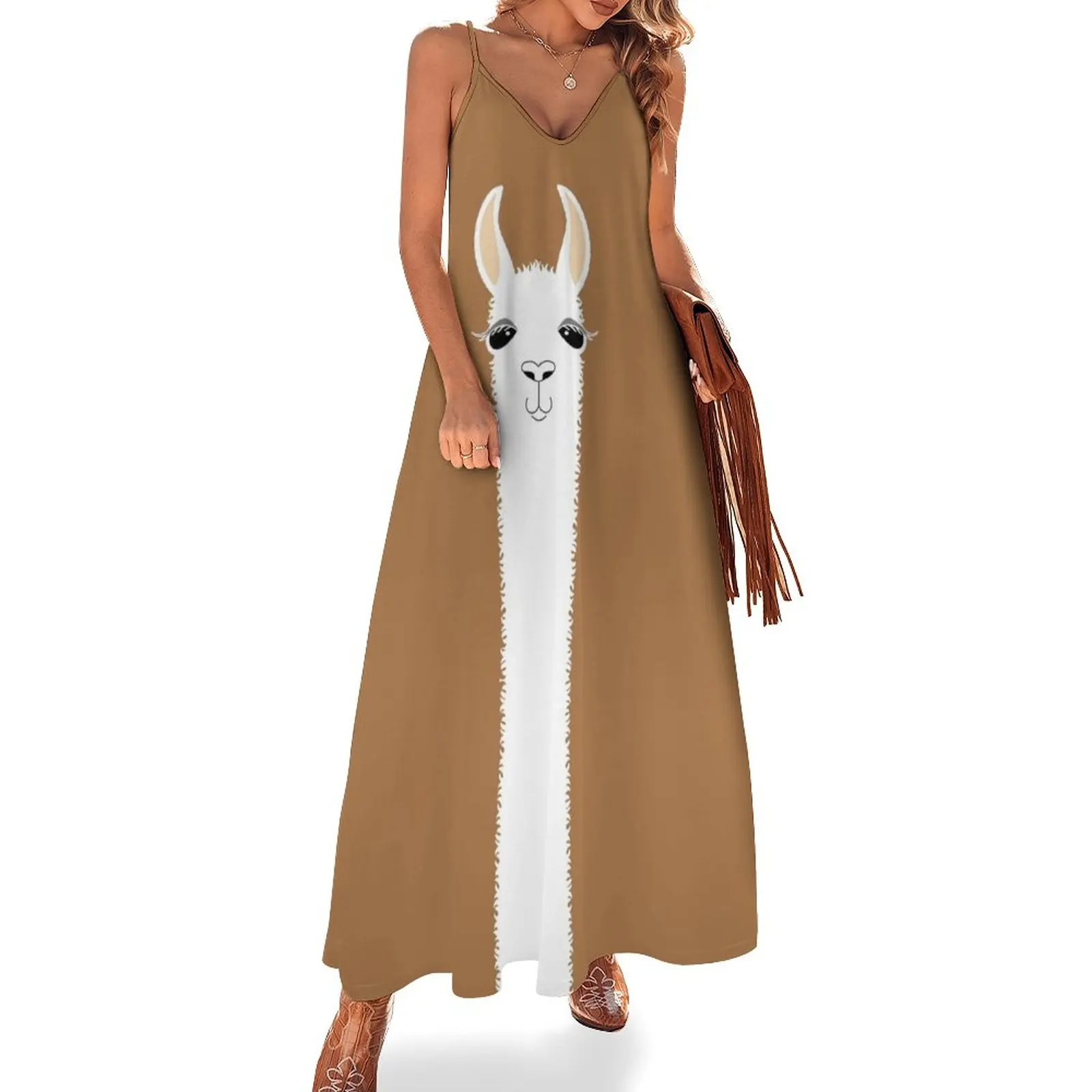 

LLAMA PORTRAIT #9 Sleeveless Dress women's dresses luxury women's luxury party dress