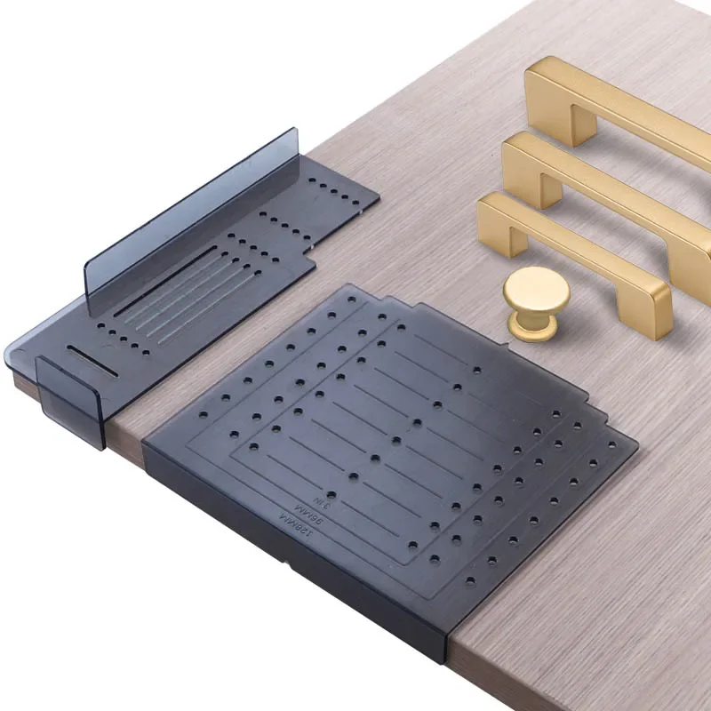 

Cabinet Handle Template Kit Door and Drawer Pull Installation Marking Jig for Cabinet Knob Handle Pull Mounting Woodworking Tool