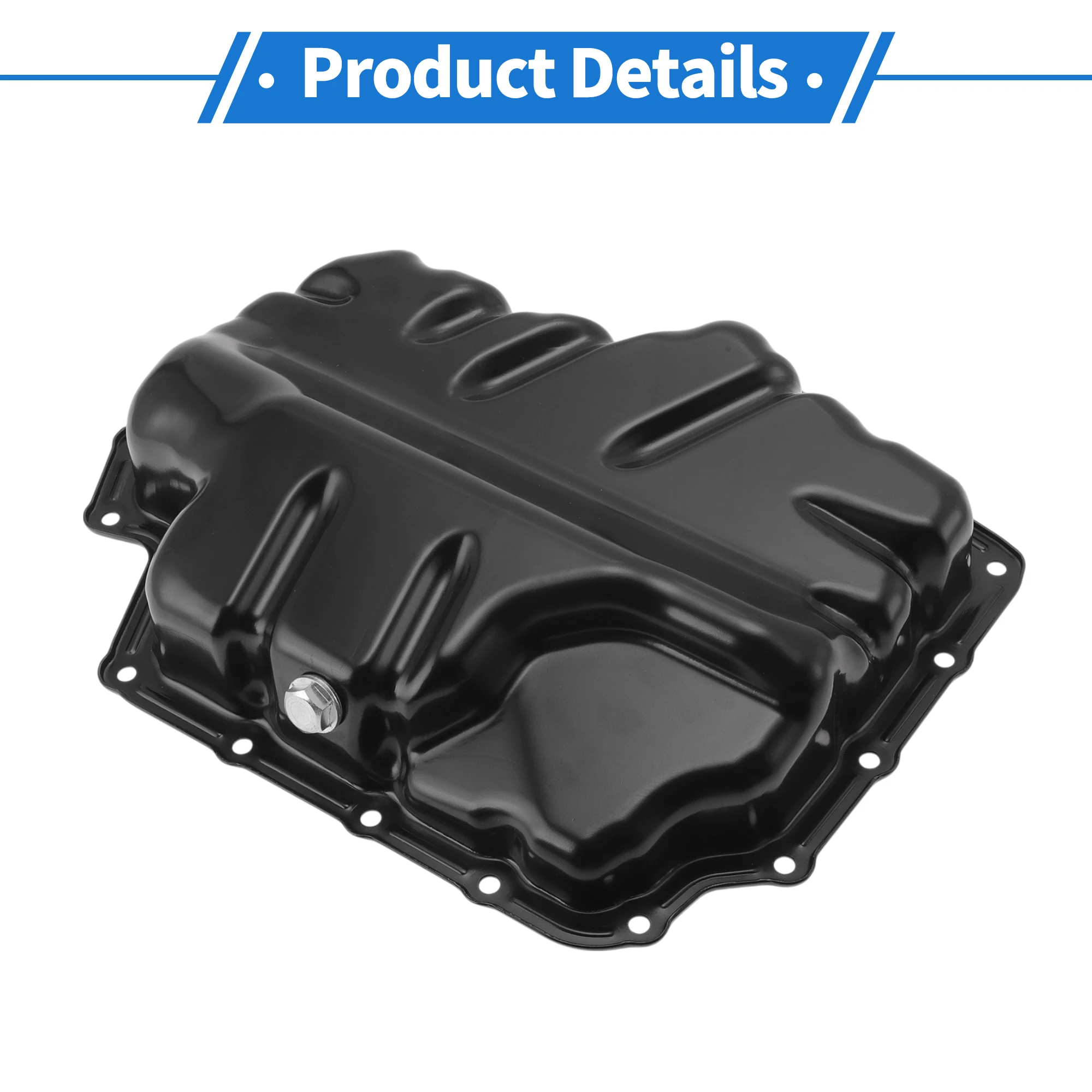 

UXCELL No.01M321359 Масляный поддон двигателя Масляный поддон поддона трансмиссии для Volkswagen Beetle 1998-2004 Железный черный