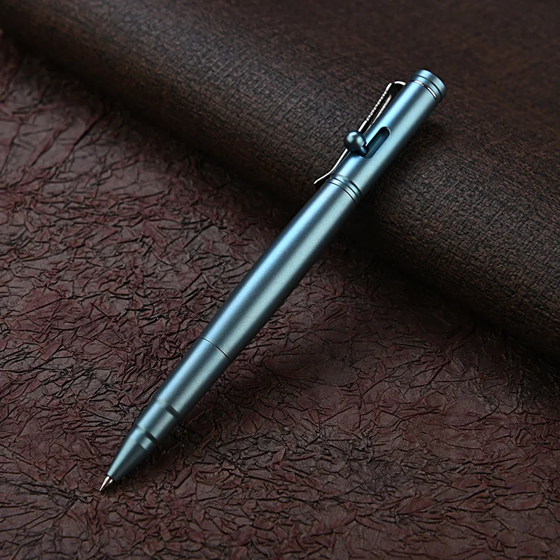 1PC Titanium Pen Ball Point Pen Signature Wring Pen Stationery Gift Multi-functional Portable Pen Outdoor EDC Tools