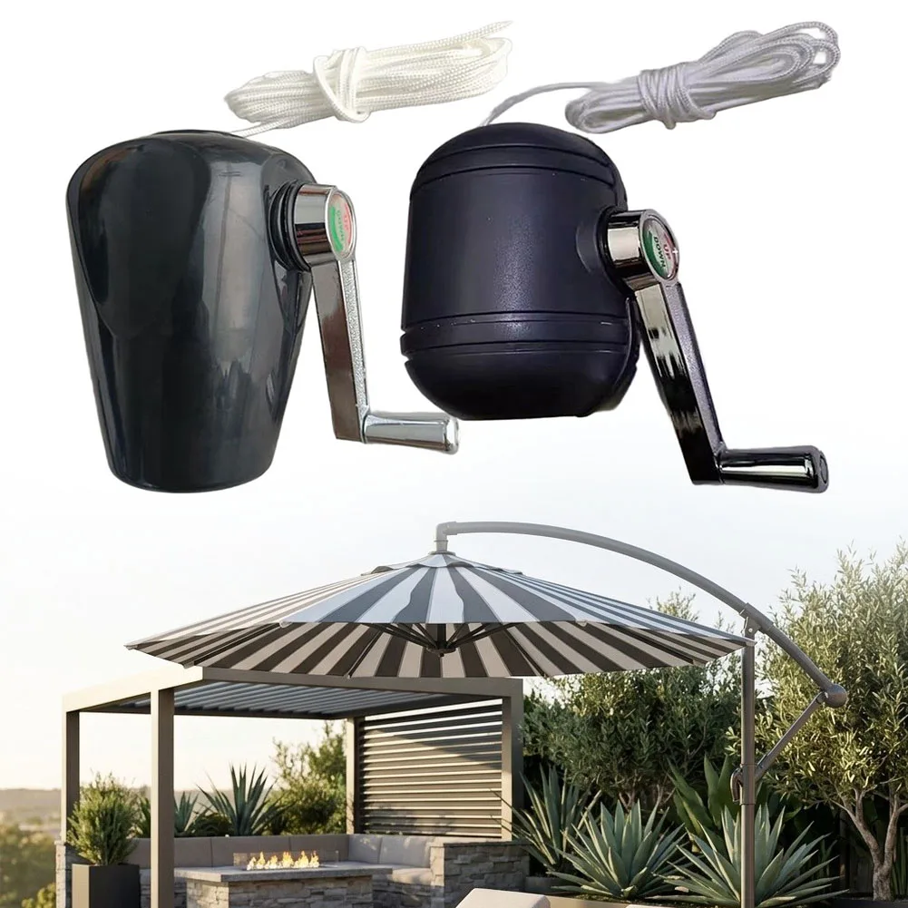 Patio Umbrella Crank Easy Installation & Ergonomic Design For Yard Pool Garden Handle Sturdy Replace Parts