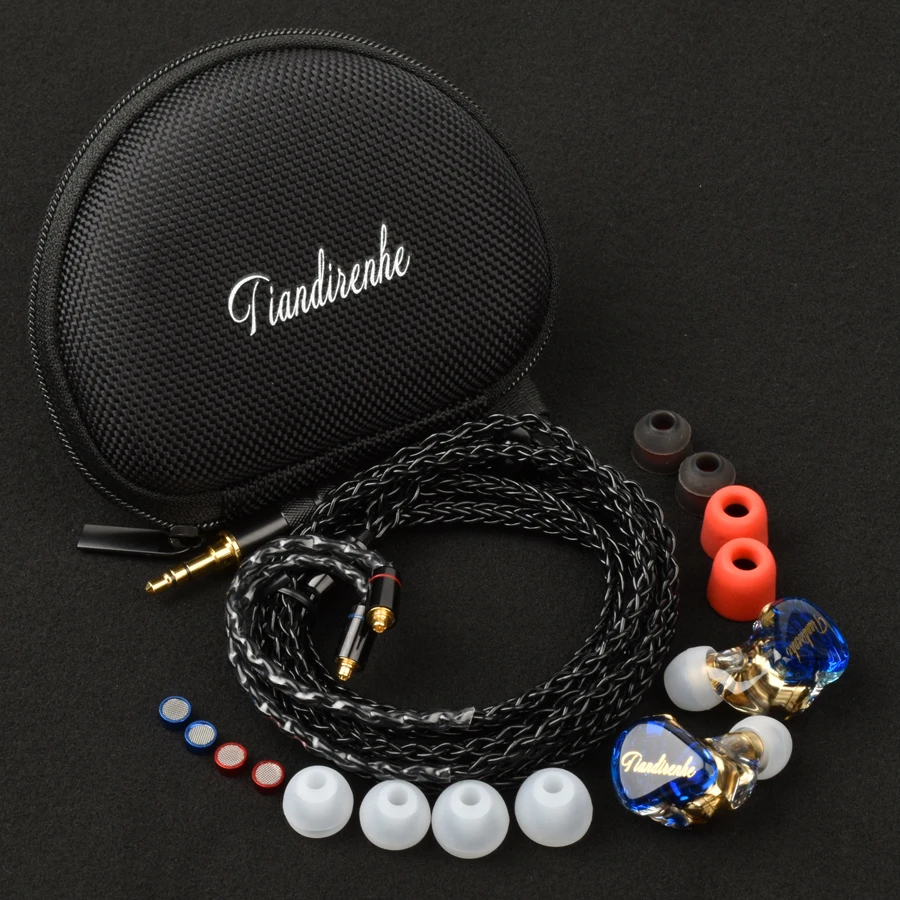 Tiandirenhe TD02 Pro MMCX Resin Padat HiFi Earbud Star 'S Olahraga Tahap Dapat Diganti untuk Iphone Mp3 Game Earphone dengan Filter