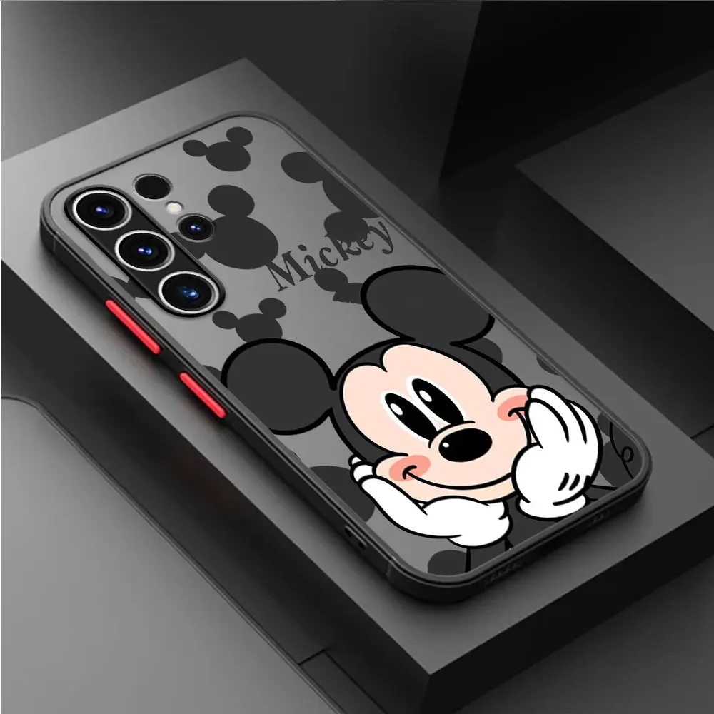 Mouse Minnie Matte Case For Samsung Galaxy S22 S24 S23 S20 S21 FE S10 Plus Capa Note 20 Ultra 10 Lite Phone Fundas