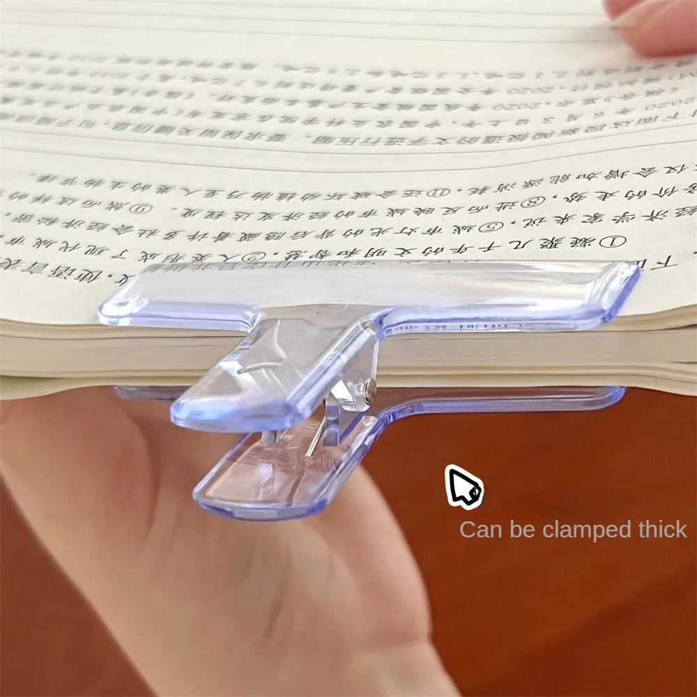 Clipe de Cauda Longa Transparente para Aprendizagem Papelaria, Material Cultural e Educacional, Design de Acabamento, 1 5Pcs