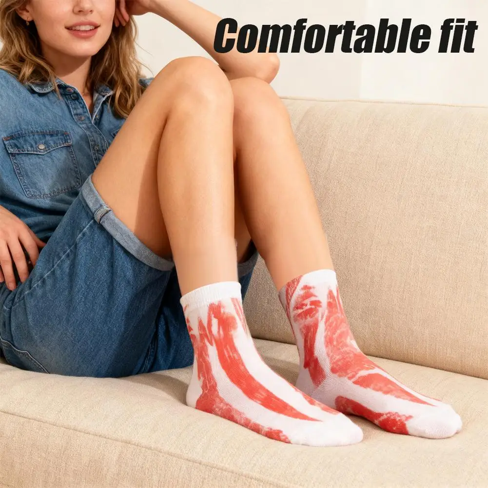 

Забавные шлепанцы с 3D принтом для женщин, новинка, повседневные носки для экипажа, забавный подарок на вечеринку