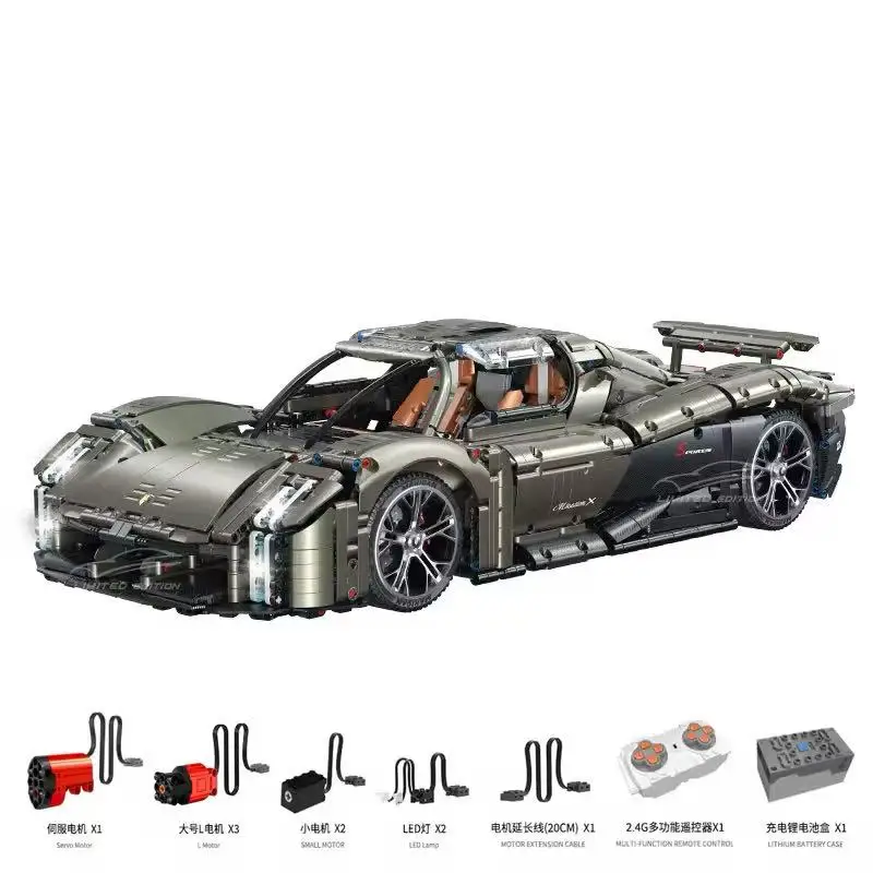 Technical 10626 RC Sports Car Mission Building Blocks Supercar Sports Vehicle Model Kit Ornament Toy Adults Gifts