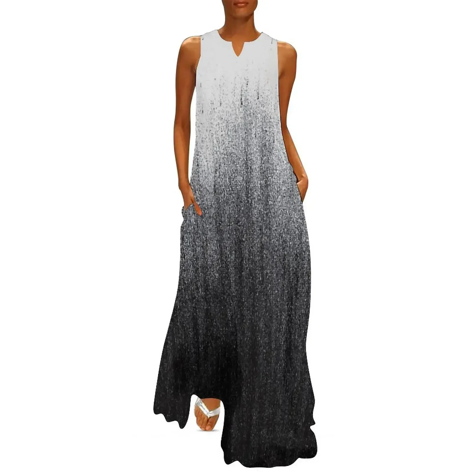 

Charcoal Ombré Long Dress Women's summer suit party dresses woman long sleeve dresses sexy dress Dress