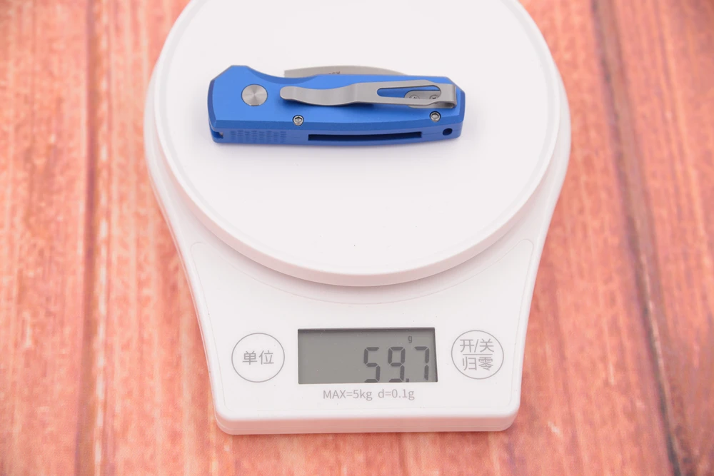 سكين قابل للطي من JUFULE طراز 2023 Runt 5 Wharncliffe Mark 20CV مصنوع من الألومنيوم مع مقبض للمعسكر والصيد في الخارج