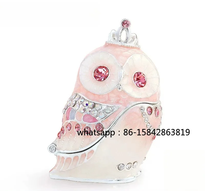 Jewelry Box, Crown Owl Earrings, Ring Jewelry Storage Box, Tabletop Ornament