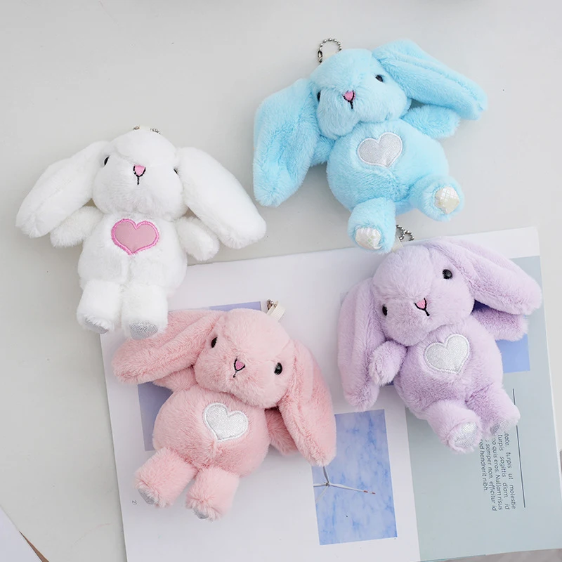 Plush Toy Long Ear Rabbit Bunny Kawaii Cartoon Animal Cute Stuffed Doll Friend Birthday Gift Christmas Present Party Decoration