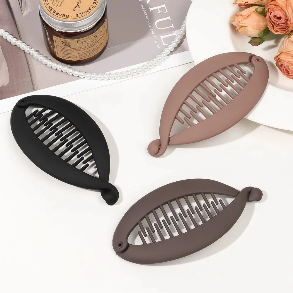 Frosted Ponytail Hairpin Banana Hair Clip Women Girls Fish Shaped Hairgrip Twist Clamp Barrette Headwear Korean Hair Accessories