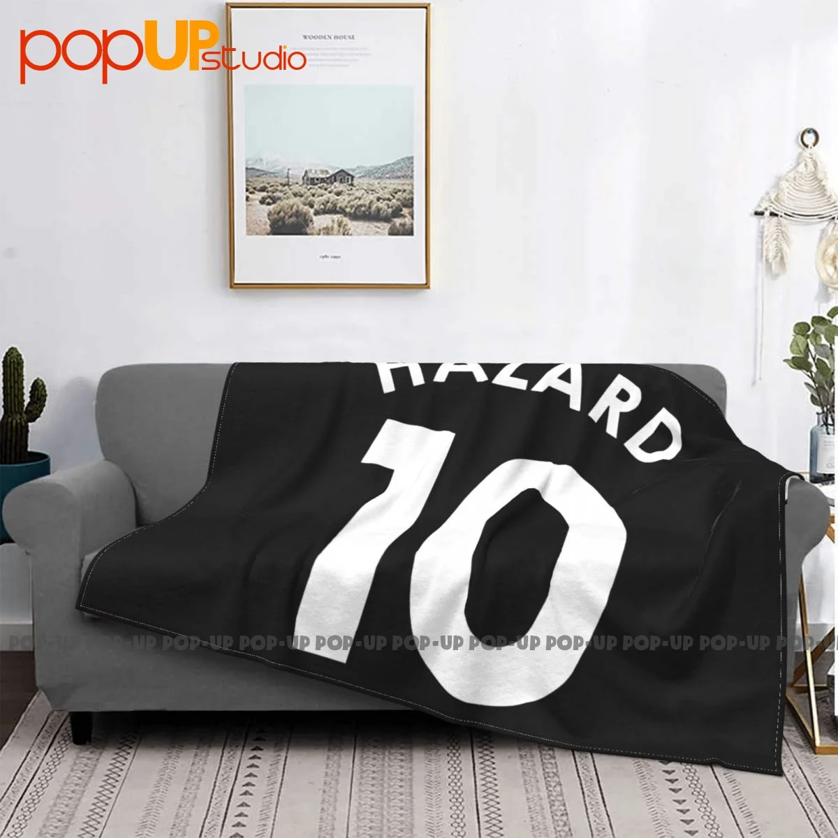 Eden Hazard No.10 Football Blanket Classic Plus Velvet Home Decotation