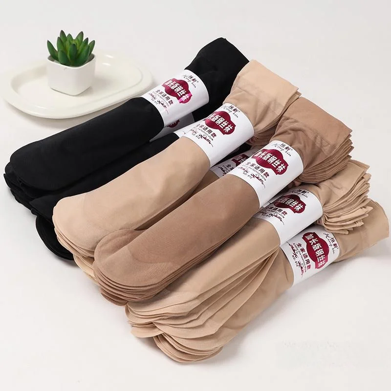 Disposable Steel Wire Short Tights Women's Summer Thin Velvet Anti-Catch Thread Stockings Ladies' Disposable Silk Stockings