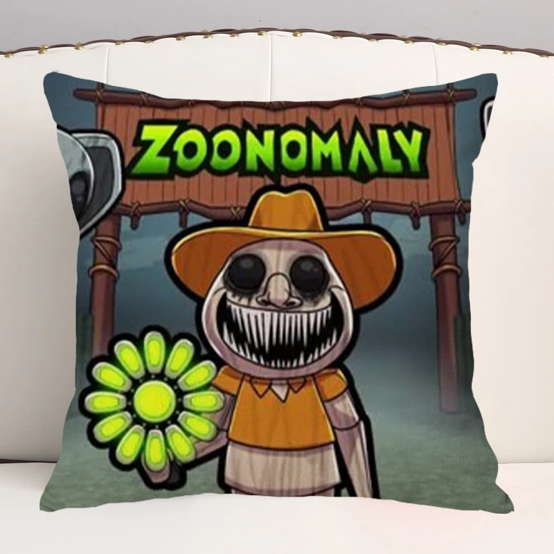 Zoonomaly Pillowcases Cartoon Anime Figures Single-sided Cushion Covers Pillowslips Decorative Cushions Sofa Ornaments Gifts