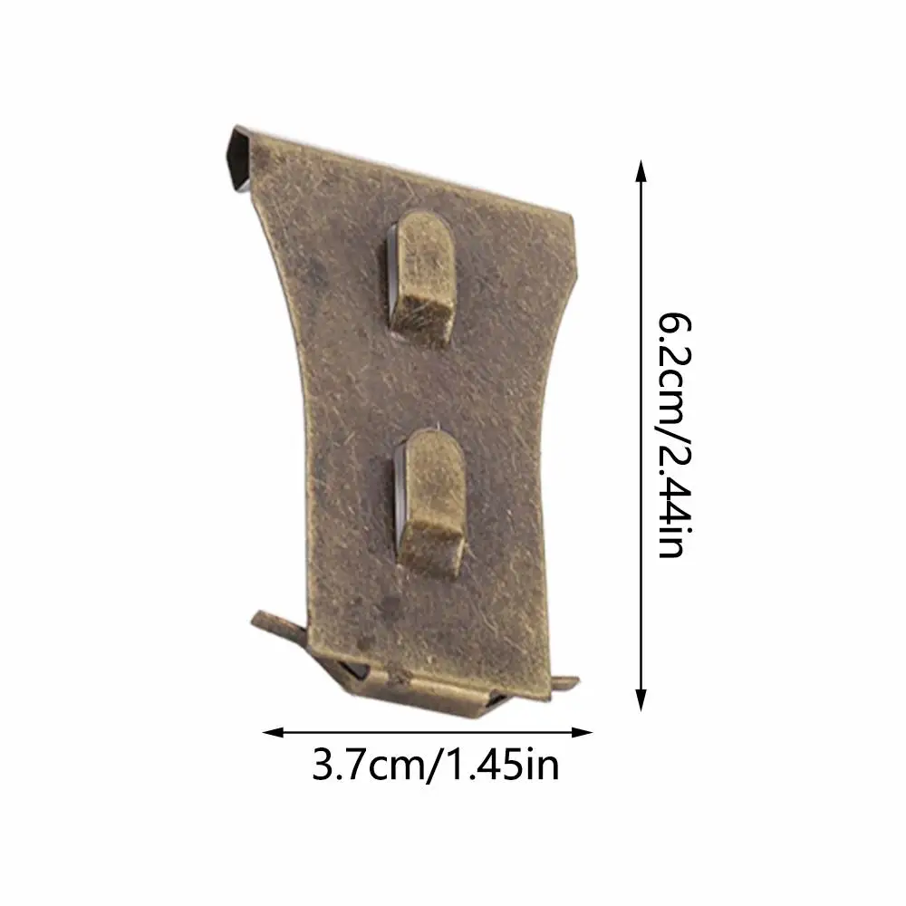 10 قطعة خطاف الطوب الأحمر العتيق شماعات الطوب مقاطع هوك قوية الثقيلة الصلب الصدأ برهان للتعليق إطارات الصور ديكور #6