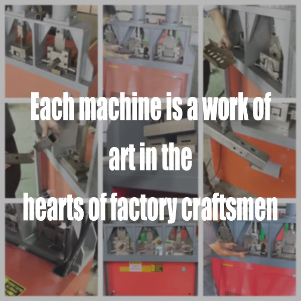 Small Hydraulic Oil Cylinder Steel Hole Busbar Cutting Punching Drilling Marking Machine on square Tube Press