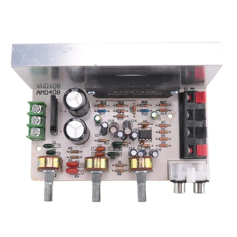 AT41 AM0408 STK Amplifier Board 50Wx2 Dual Channel Amplifier Board AC Dual 15V-18V DIY Amplifier