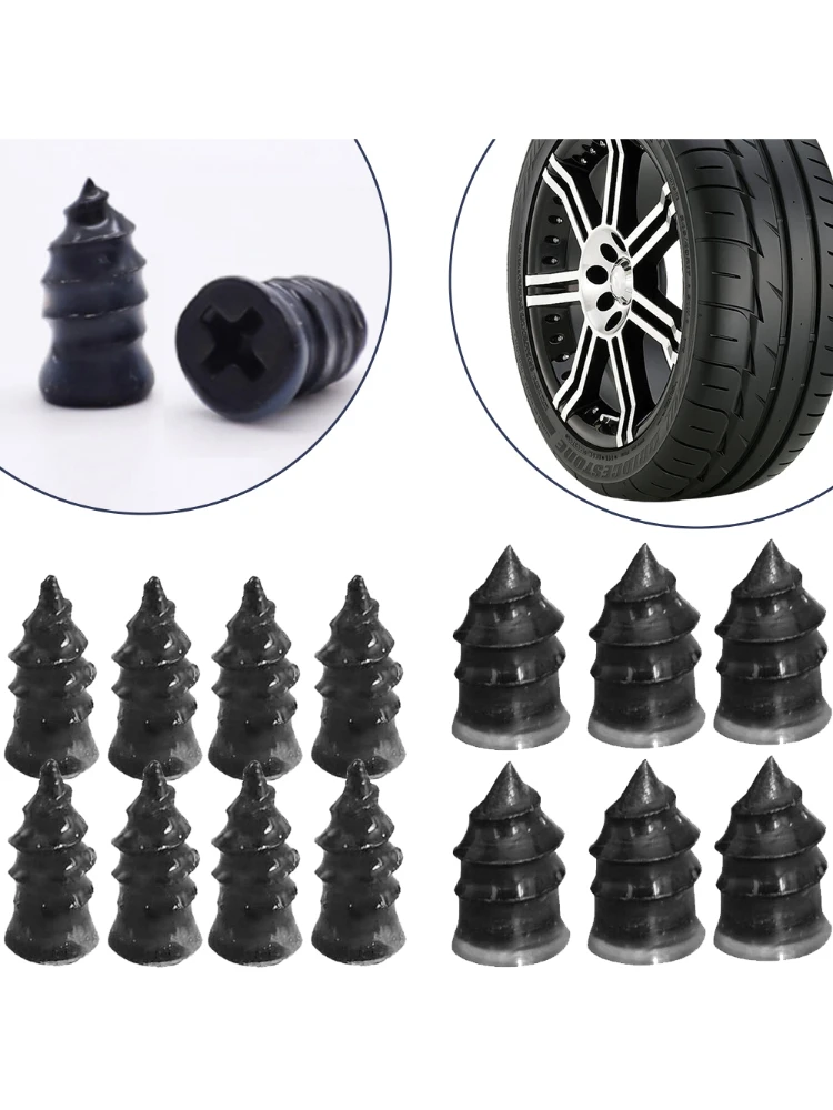 AliExpress NONE Car Motorcycle Vacuum Tyre Repair Nails 10-60pcs Truck Scooter Bike Tire Puncture Repair Tools Rubber Metal Nails Accessories